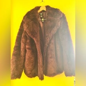 Faux fur jacket